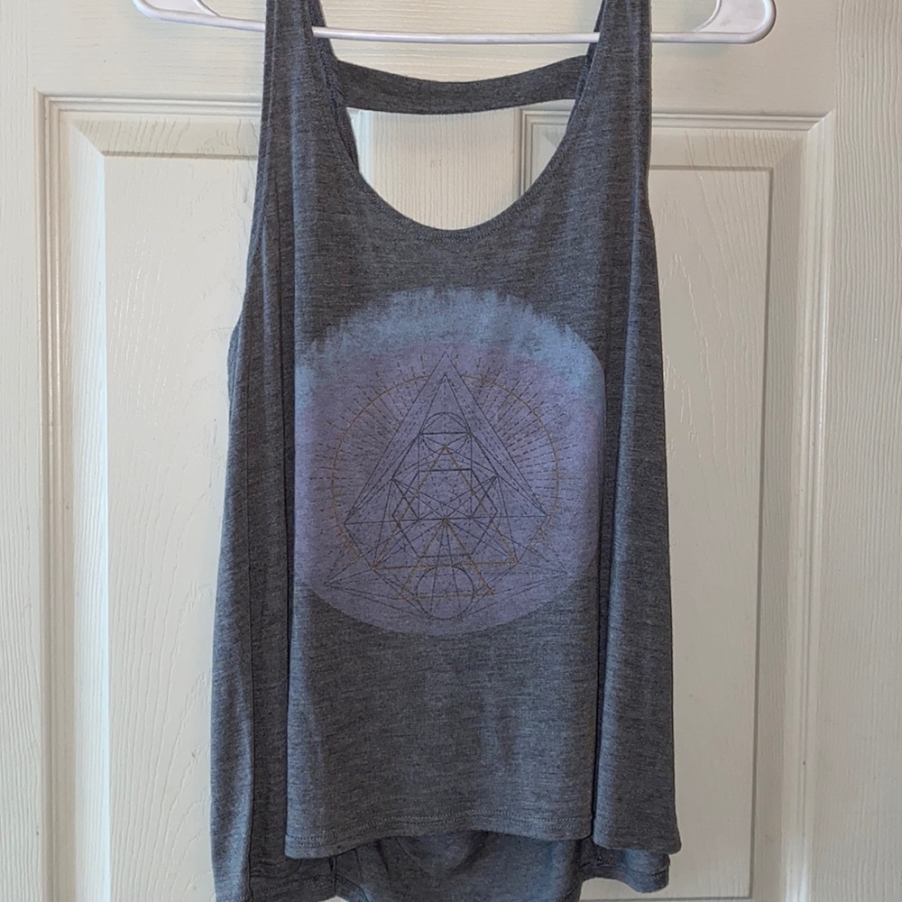 Open back tank top